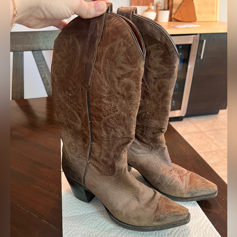 Dan post cowboy boots - genuine leather, well maintained